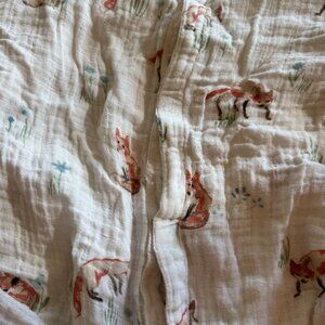 Little Unicorn Muslin Car Seat Cover Fox Pattern